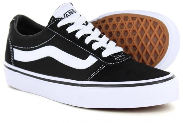 womens vans ward black