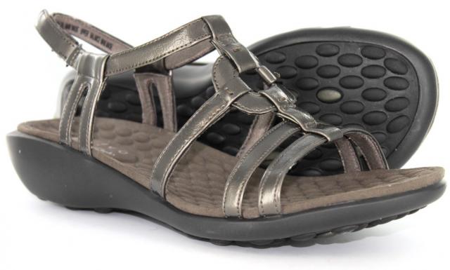 by clarks zyon pewter product code 61438 this casual strappy sandal ...