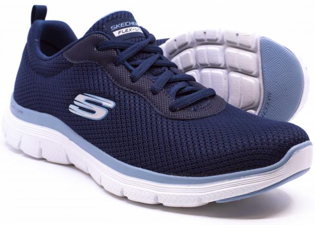 Factory Shoe Online : > - Skechers Flex Appeal 4 Brilliant View Navy Blue