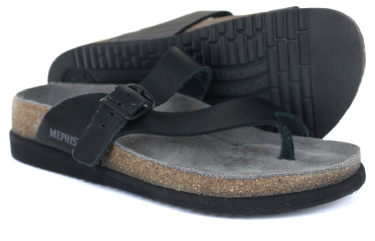 Women's Mephisto Helen Plus (Wide Fit)/Black Sandal – Omars Shoes