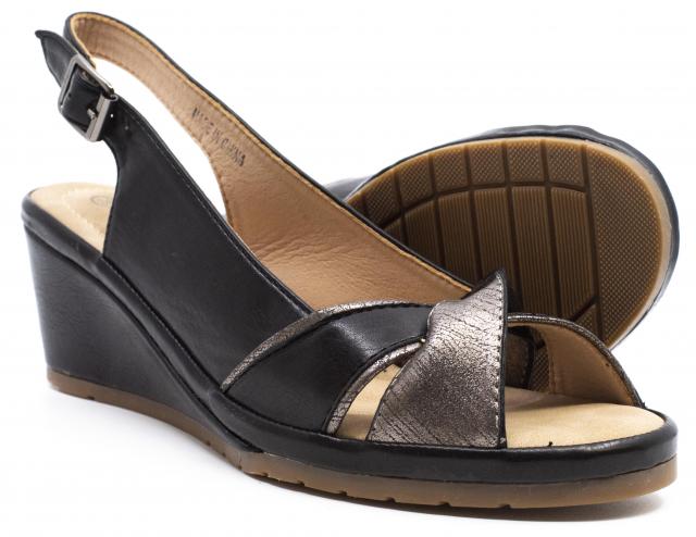 Factory Shoe Online : > Sandals - Stefania S9230 Reg Balck