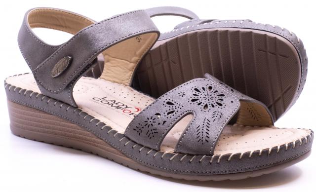 WOMEN'S DAKOTA SLIPPER-PEWTER - Bend Shoe Co