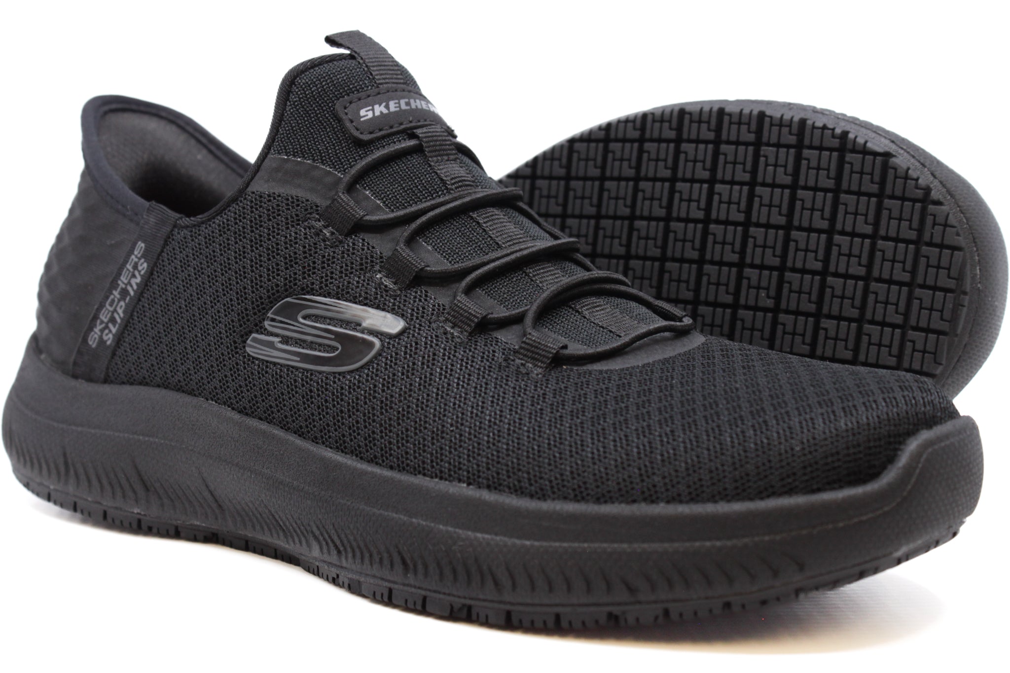Summits Slip Resistant - Enslee WIDE Black – Factory Shoe